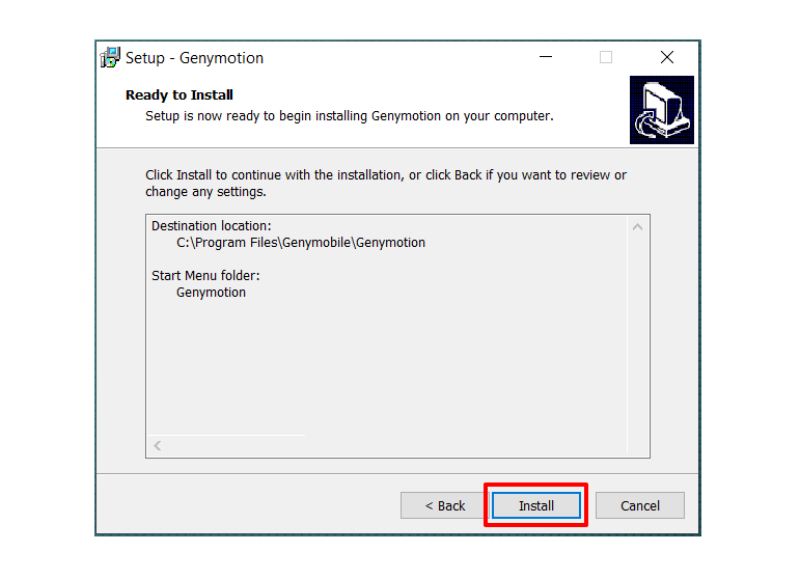 Chọn vào Install để cài đặt