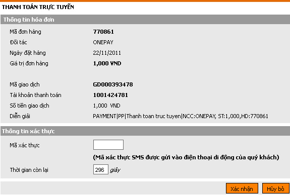 mã giao dịch SHB dễ dàng tìm thấy sau khi chuyển khoản